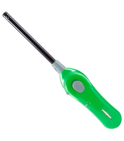 Пьезозажигалка ECOS GL-001G, зеленая, 26 см.