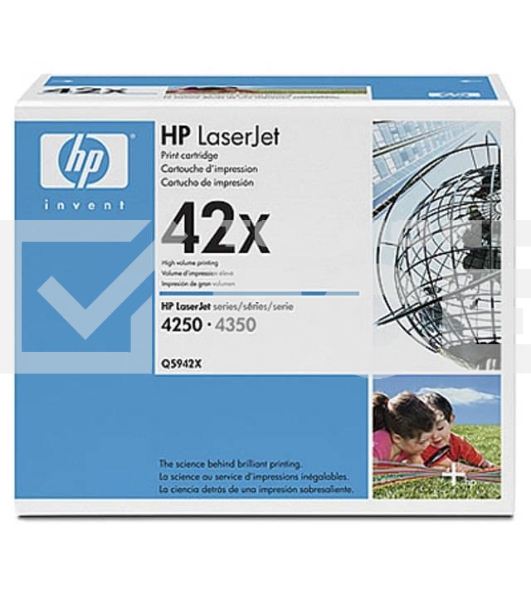 Картридж лазерный HP Q5942XD черный двойная упаковка для LaserJet 4250/4350 2 x 20000стр.