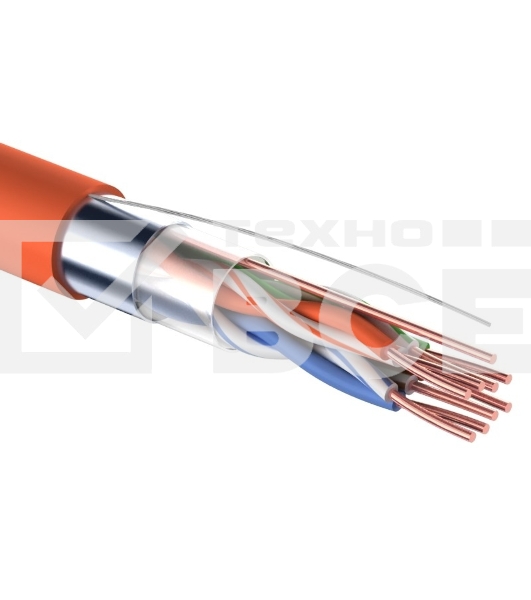Кабель витая пара Rexant FTP 4PR 24AWG, CAT5e, нг(А)-HF, LSZH (бухта 305 м)