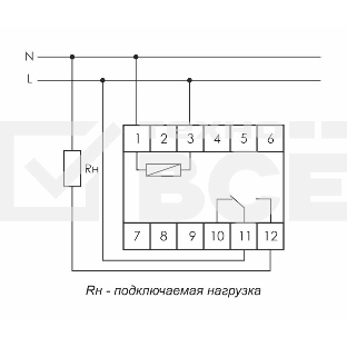 Реле времени PCR-513 (задержка вкл. 230В 8А 1перекл. IP20 монтаж на DIN-рейке) F&F EA02.001.003