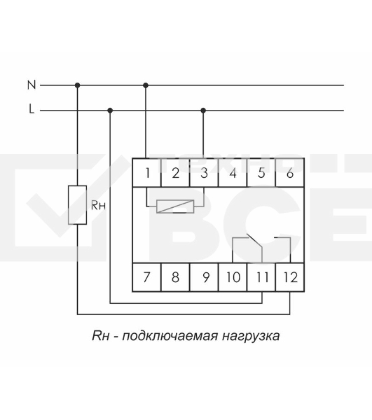 Реле времени PCR-513 (задержка вкл. 230В 8А 1перекл. IP20 монтаж на DIN-рейке) F&F EA02.001.003