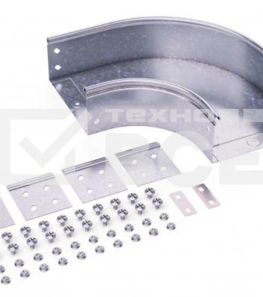 Угол для лотка DKC 36041K горизонтальный 90град. 100х100 CPO 90 в комплекте с крепеж. элементами