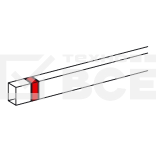 Накладка на стык 20x12мм METRA Накладка на стык 20x12мм METRA