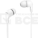 Гарнитура вкладыши Philips TAE1105WT/00 1.2м белый проводные в ушной раковине, фото 1