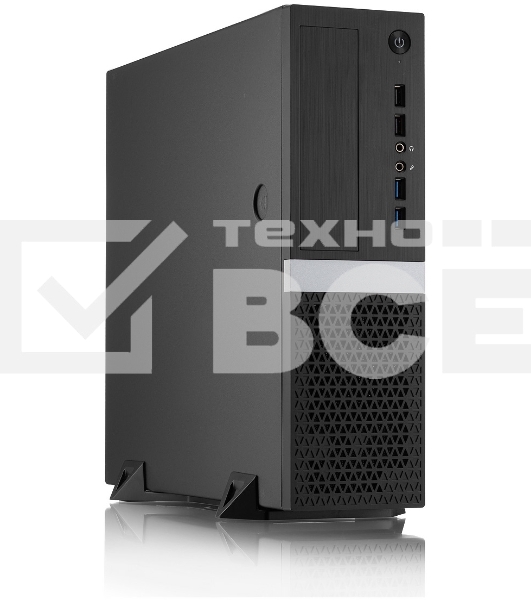 Компьютерный корпус Foxline FL-211-TFX300S с блоком питания 300Вт, mATX case, black, w/PSU TFX 300W, w/2xUSB2.0+2xUSB3.0, w/pwr cord, w/ 8cm FAN