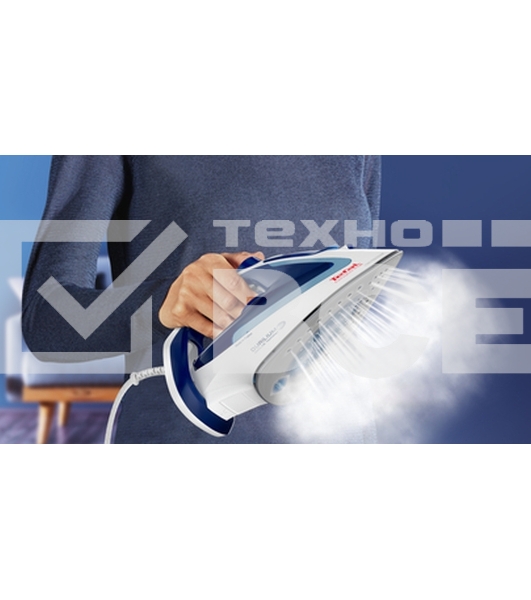Утюг Tefal FV5715E0, 2200Вт, голубой/белый