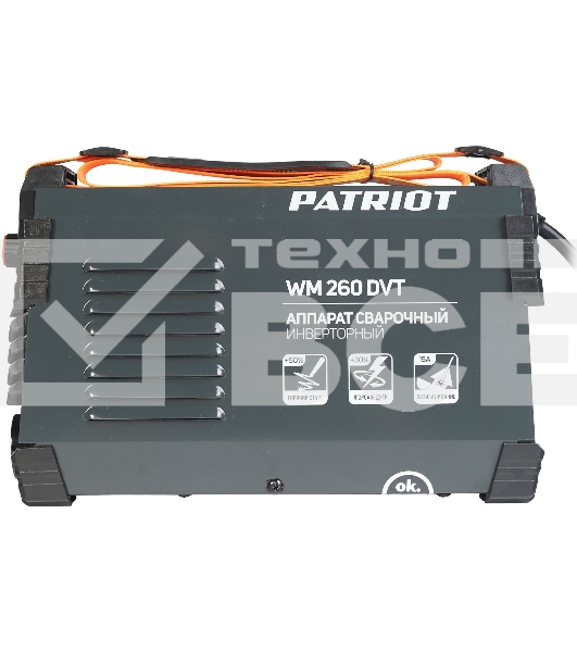 Сварочный аппарат Patriot WM260DVT инвертор MMA/TL/vrd 12.5кВт