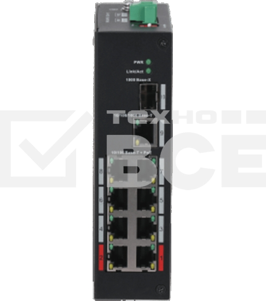 Коммутатор Dahua DH-PFS3110-8ET-96 неуправляемый