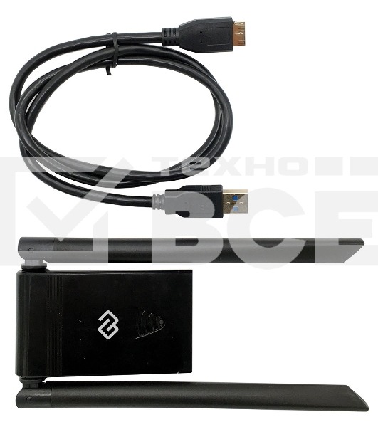 Сетевой адаптер WiFi Digma DWA-AC13002E AC1300 USB 3.0 (ант.внеш.съем) 2ант. (упак.:1шт)