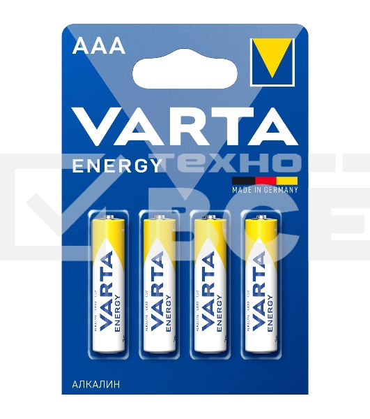 Батарейки VARTA ENERGY AAA бл. 4 (рус.)