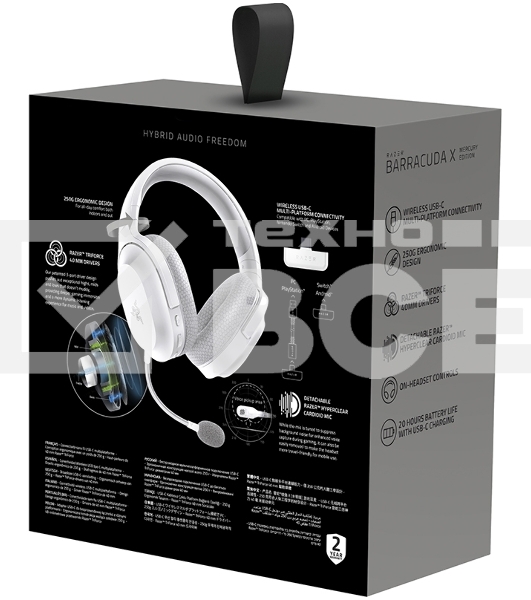 Гарнитура Razer Barracuda X Headset 2022 Mercury White/ Razer Barracuda X Headset 2022 Mercury White