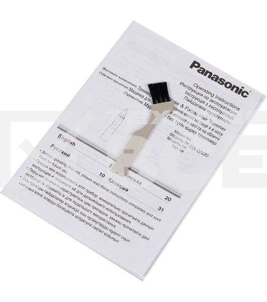 Триммер Panasonic ER-GN30-K черный/серебристый (насадок в компл:1шт)