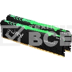Оперативная память Kingston Fury Beast, DDR4, 64GB (2x32GB), 3200MHz, CL16, с радиатором, RGB, чёрный, фото5