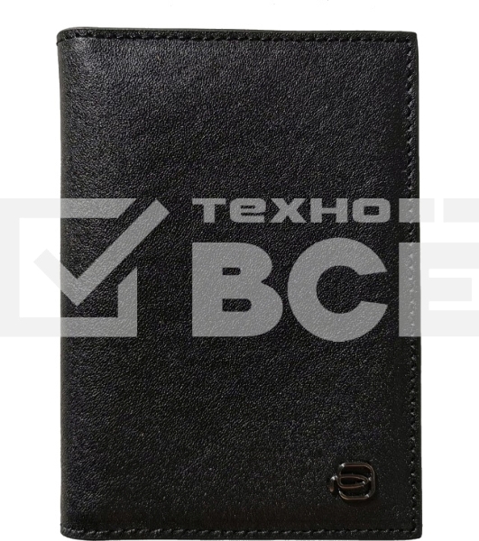 Обложка для документов Piquadro Black Square PP5256B3/N, черный, натур.кожа