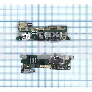 Шлейф разъема питания с микрофоном для Sony Xperia XA1 Dual SIM с IC G3116