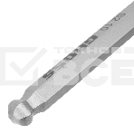 Набор ключей имбусовых Gross 16403 HEX, 1,5–10 мм, S2, 9 шт., удлиненные с шаром, сатинированные, фото2