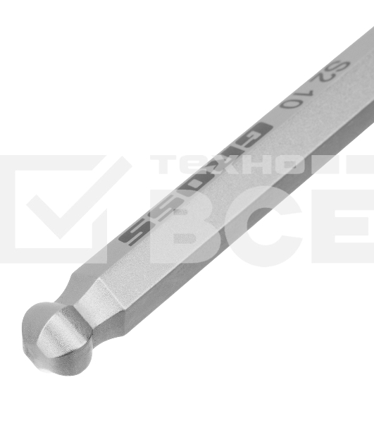 Набор ключей имбусовых Gross 16403 HEX, 1,5–10 мм, S2, 9 шт., удлиненные с шаром, сатинированные