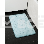 Коврик для ванной Еврогарант Pietra, 50х80 см, аквамарин, память формы, фото6