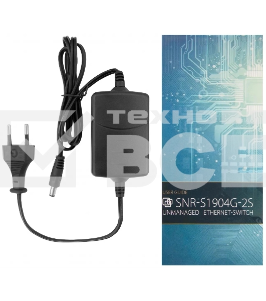 Коммутатор SNR SNR-S1904G-2S, 1Гбит/с, количество портов 4 шт, (L2)