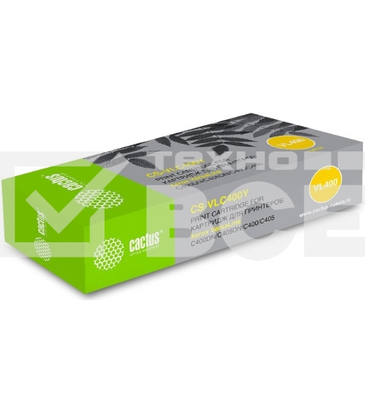 Картридж лазерный Cactus CS-VLC400YRU 106R03533 желтый (8000стр.) для Xerox VersaLink C400DN/C405DN/C400/405
