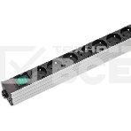 Блок распределения питания Sysmatrix PD 0804.019 гор.размещ. 8xSchuko базовые 10A Schuko 1.8м, фото 1