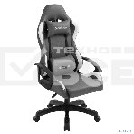 Игровое кресло Defender Chromos серый/белый, класс 2, PU, фото3