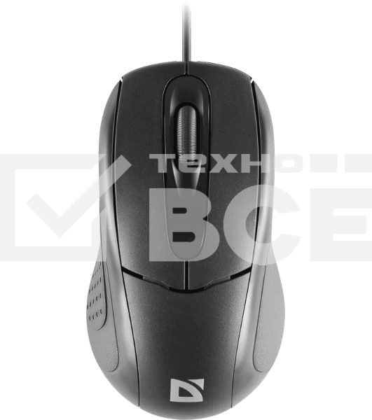 Мышь проводная Defender Standard MB-580 черный, 1000 dpi, USB, кнопки - 3