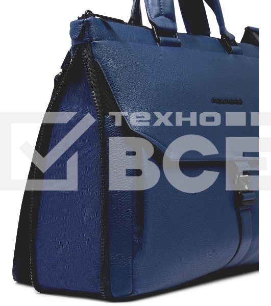 Деловая сумка Piquadro Than CA4021S135/BLU с отделением для ноутбука синий натур.кожа
