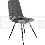 Стул для дома Бюрократ CH-K1_2 комплект 2 шт т. серый Holland 18 металл черный на ножках (CH-K1_1/HL18_2), фото2