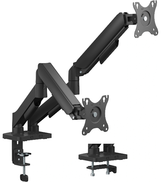 Кронштейн для мониторов Cactus CS-VM-MG-82-BK черный/белый 17'-32' макс.9кг настольный поворот и наклон