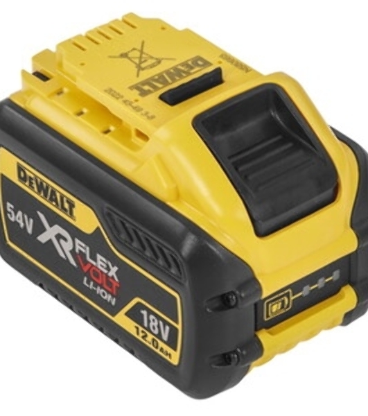 Аккумулятор DeWalt DCB548-XJ 54 В XR FLEXVOLT Li-Ion, нарпяжение: 18 и 54 В, 12.0 А·ч, XR 18.0 В