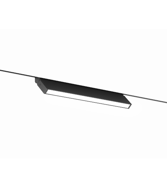 Трековый светильник GL2350 BK черный IP20 10W 3CCT 3000/4200/6400K 48V 200*10*73