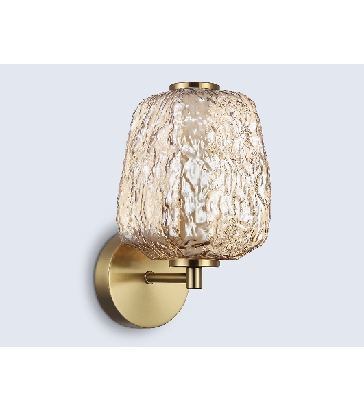 Настенный светодиодный светильник Ambrella light LH30108 SB/TI бронза/янтарь 8W 3000K 140*190*285