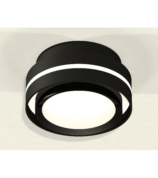 Светильник Ambrella Light XS8414001 SBK/PBK черный песок/черный полированный GX53 (C8414, N8113)
