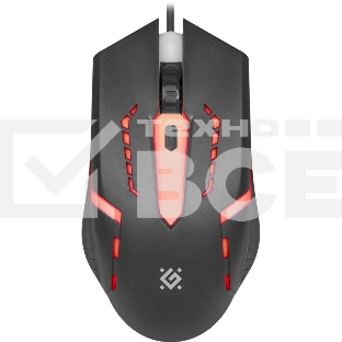 Мышь проводная Defender Flash MB-600L черный, 1200 dpi, USB, кнопки - 4
