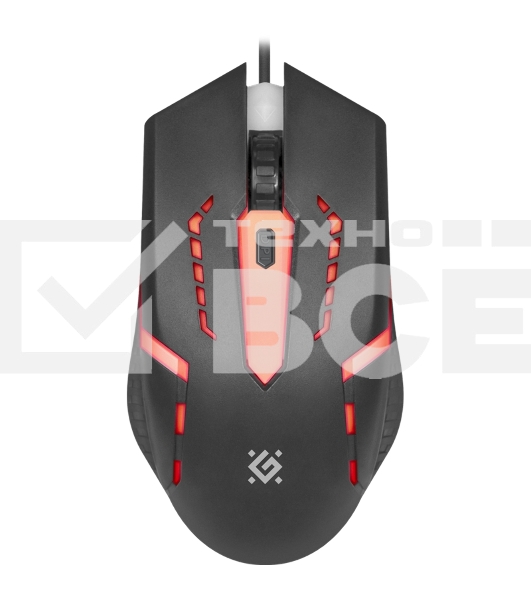 Мышь проводная Defender Flash MB-600L черный, 1200 dpi, USB, кнопки - 4