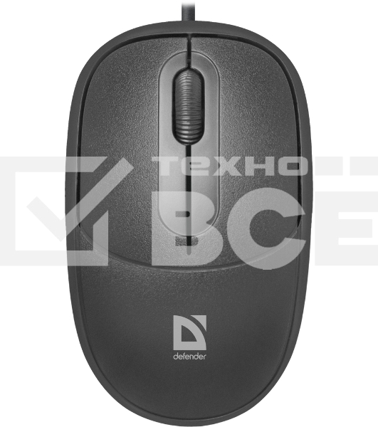 Мышь проводная Defender Datum MS-980 черный, 1000 dpi, USB, кнопки - 3