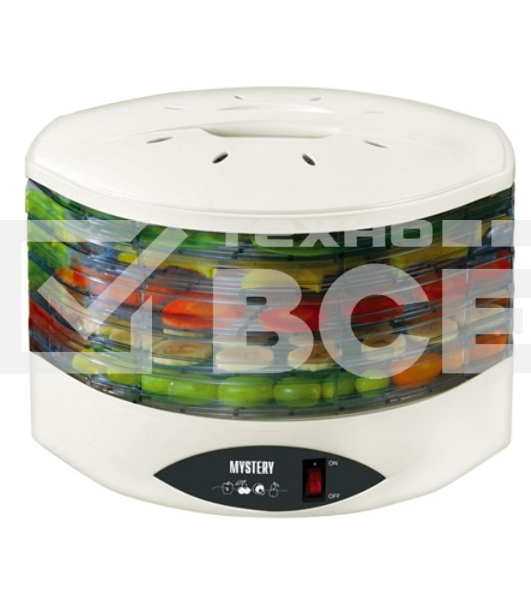 Сушилка для овощей и фруктов Mystery MDH-322 белый 250W