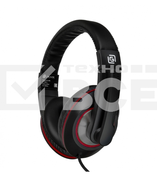 Гарнитура Oklick HS-L390G DRAGON black/red 1.8m (JD-728S)