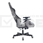 Кресло игровое Zombie VIKING 7 KNIGHT Fabric серый Loft ромбик текстиль/эко.кожа с подголов. крестовина металл, фото10
