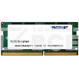 Оперативная память Patriot Signature, DDR4, 4GB (1x4 GB), 2400 MHz, CL17, SO-DIMM