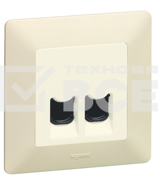 Рамка 'Слоновая кость'. 1-постовая универсальная Valena LIFE