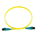 Патч-корд Panduit F92ELQ1Q1SNM003 2x9/125 OS1/OS2 LC push-pull-LC push-pull 3м LSZH желтый, фото 1