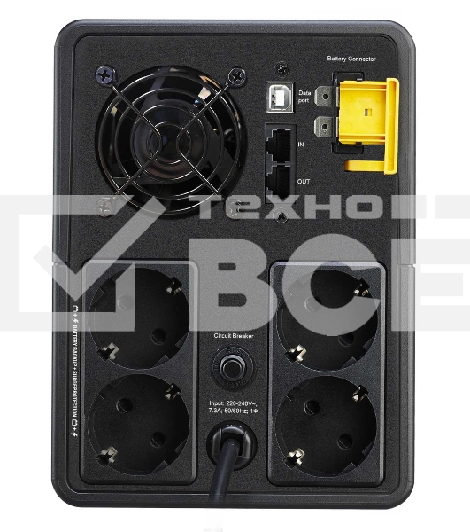 Источник бесперебойного питания APC Back-UPS BX1600MI-GR 900Вт 1600ВА черный