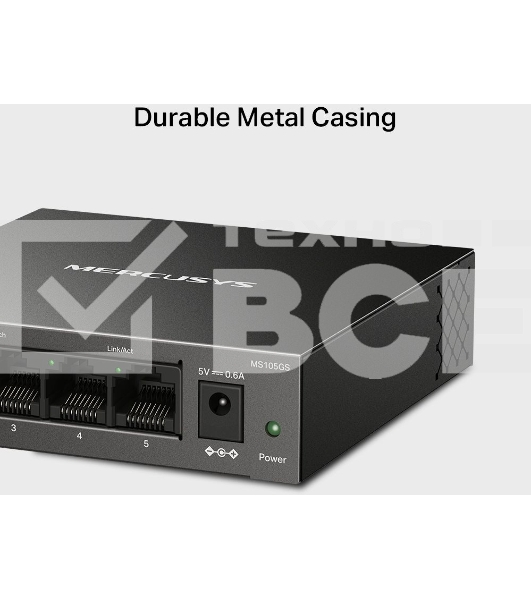 Настольный коммутатор Mercusys MS105GS с 5 гигабитными портам