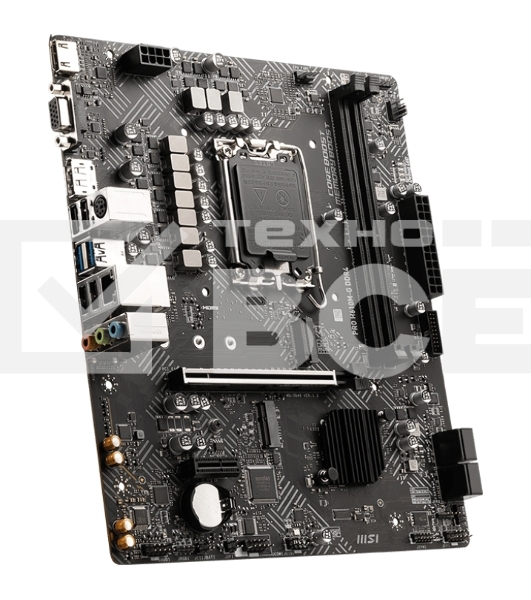 Материнская плата MSI PRO H610M-G, LGA 1700, Intel H610, 2xDDR5, 4xSATA, 1xM.2, 1xPCIe 4.0 x16, 1xPCIe 3.0 x1, 1xHDMI, 1xDP, 1xVGA, 1xRJ45 1Gb, 2xUSB-A 3.2 Gen 1, 4xUSB-A 2.0, 3x3.5мм, 7.1, mATX
