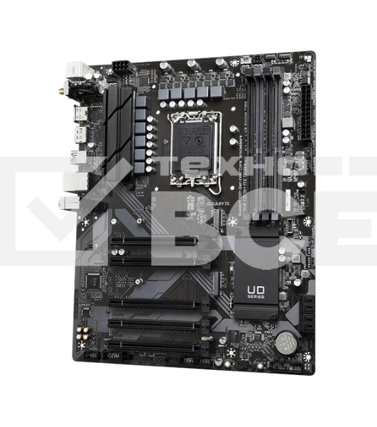 Материнская плата Gigabyte B760 DS3H AX DDR4, LGA 1700, Intel B760, 4xDDR4, 4xSATA, 2xM.2, 1xPCIe 4.0 x16, 4xPCIe 3.0 x1, 1xHDMI, 1xDP, 1x 1Gb LAN, 4xUSB-A 2.0, 1xUSB-A 3.2 Gen 2, 1xUSB-C 3.2 Gen 2, 3x3.5 мм, 7.1, ATX.