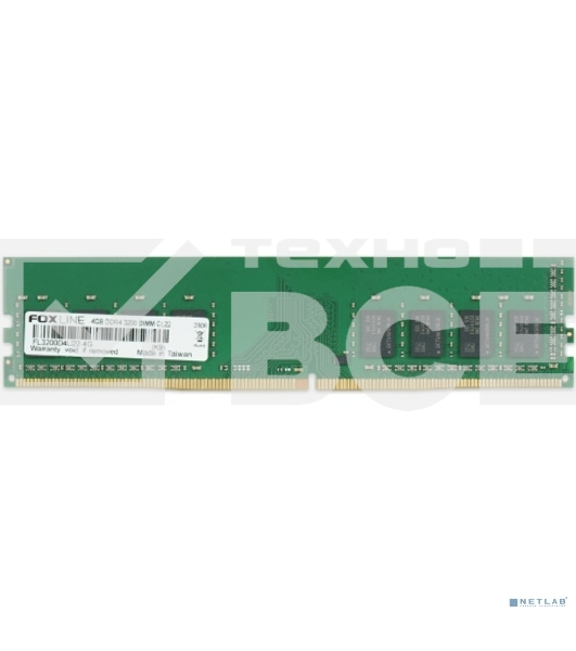 Оперативная память Foxline DIMM 4GB 3200 DDR4 CL22 (512*8)