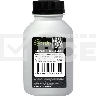 Тонер Cactus CS-TKYCU2BK-LT-50 черный флакон 50гр. для принтера Kyocera Color Universal TK-52xx/TK-54xx/TK-83xx/TK-85xx/TK-88xx