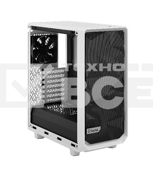 Корпус Fractal Design MESHIFY 2 COMPACT WHITE - TG / ATX, TG / 2x140mm & 1x120mm fans inc. / FD-C-MES2C-05